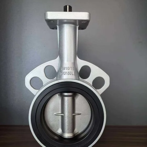 HF-520 aluminum butterfly valve with bare shaft