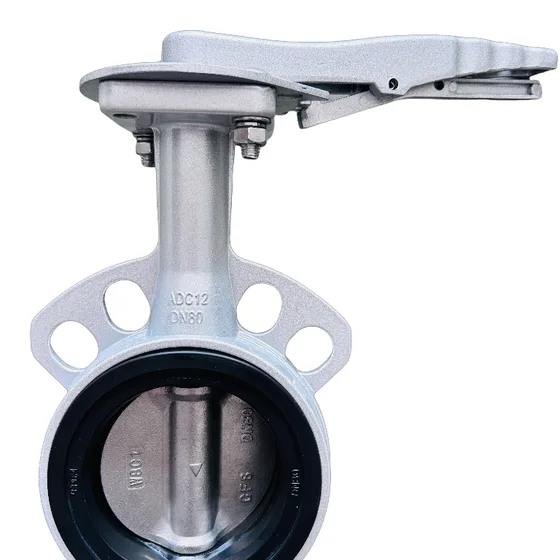 HF-520 aluminum butterfly valve with manual handle